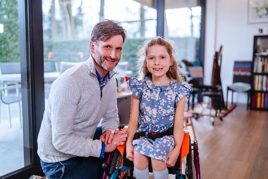 Olivia with dad